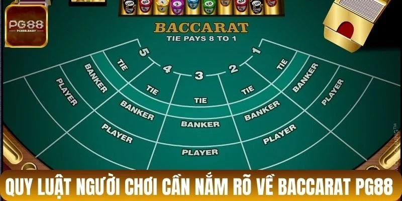 Quy luật người chơi cần nắm rõ về Baccarat PG88